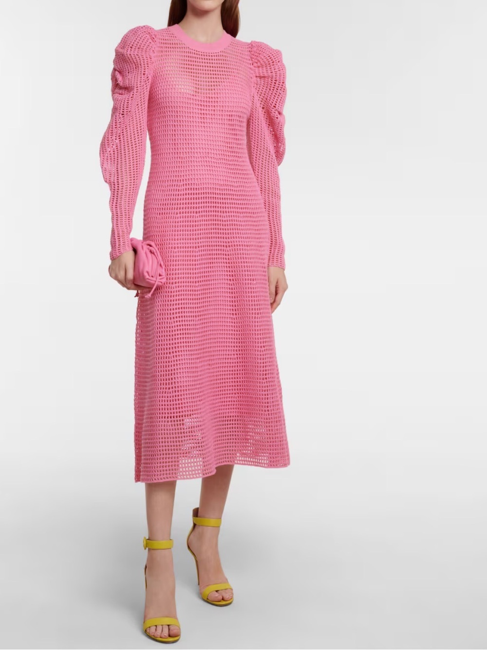 Ulla Johnson Marlena Open knit midi dress boho chic romantic whimsical